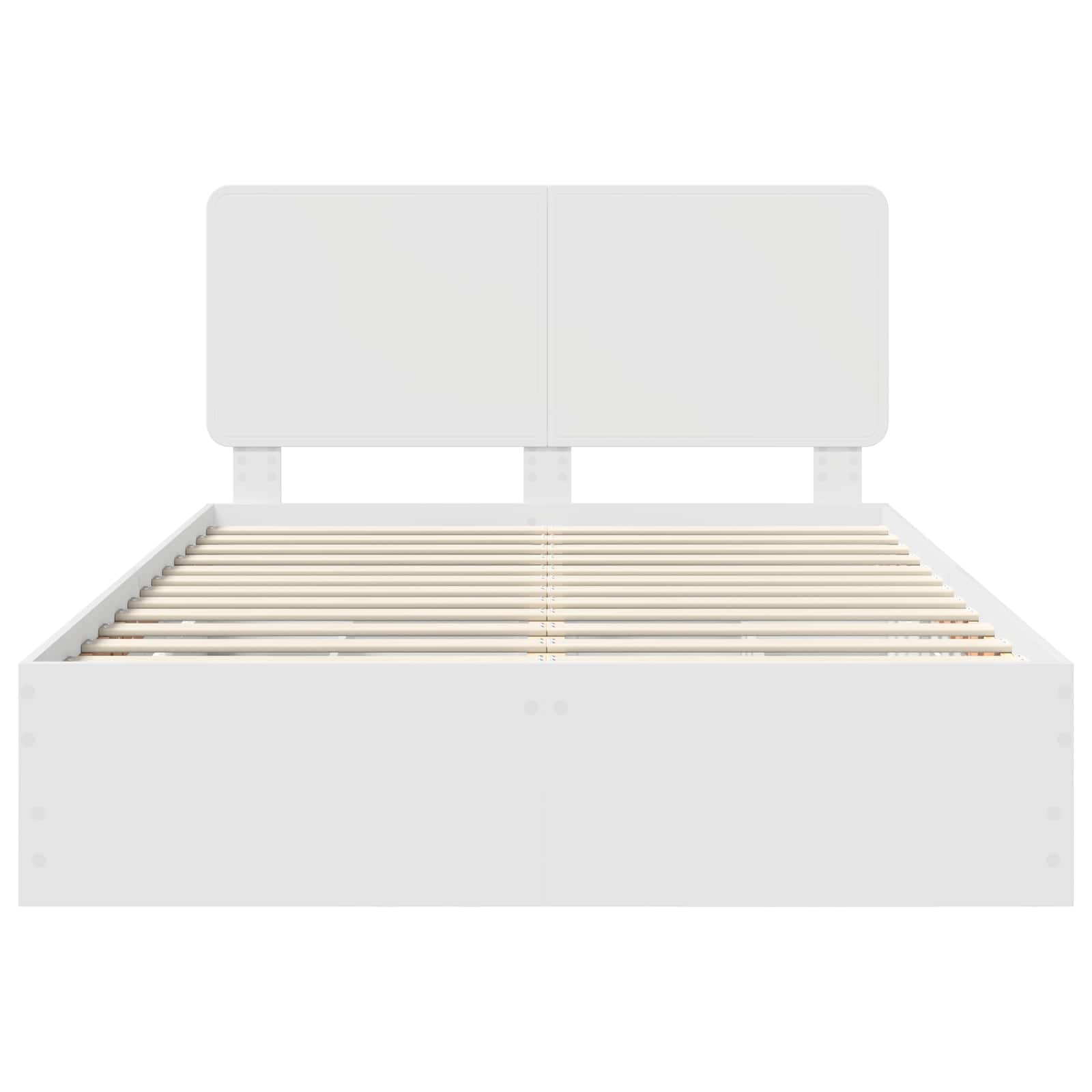 Bedframe met lade met opslag Wit 150 x 200 cm Ingenieurshout