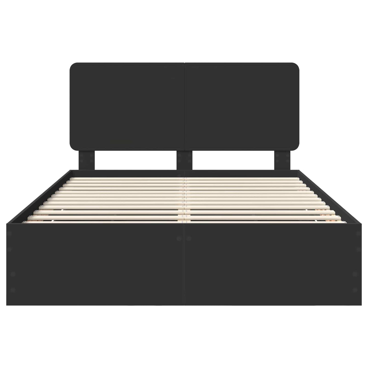 Bedframe met lade met opslag Zwart 150 x 200 cm Ingenieurshout