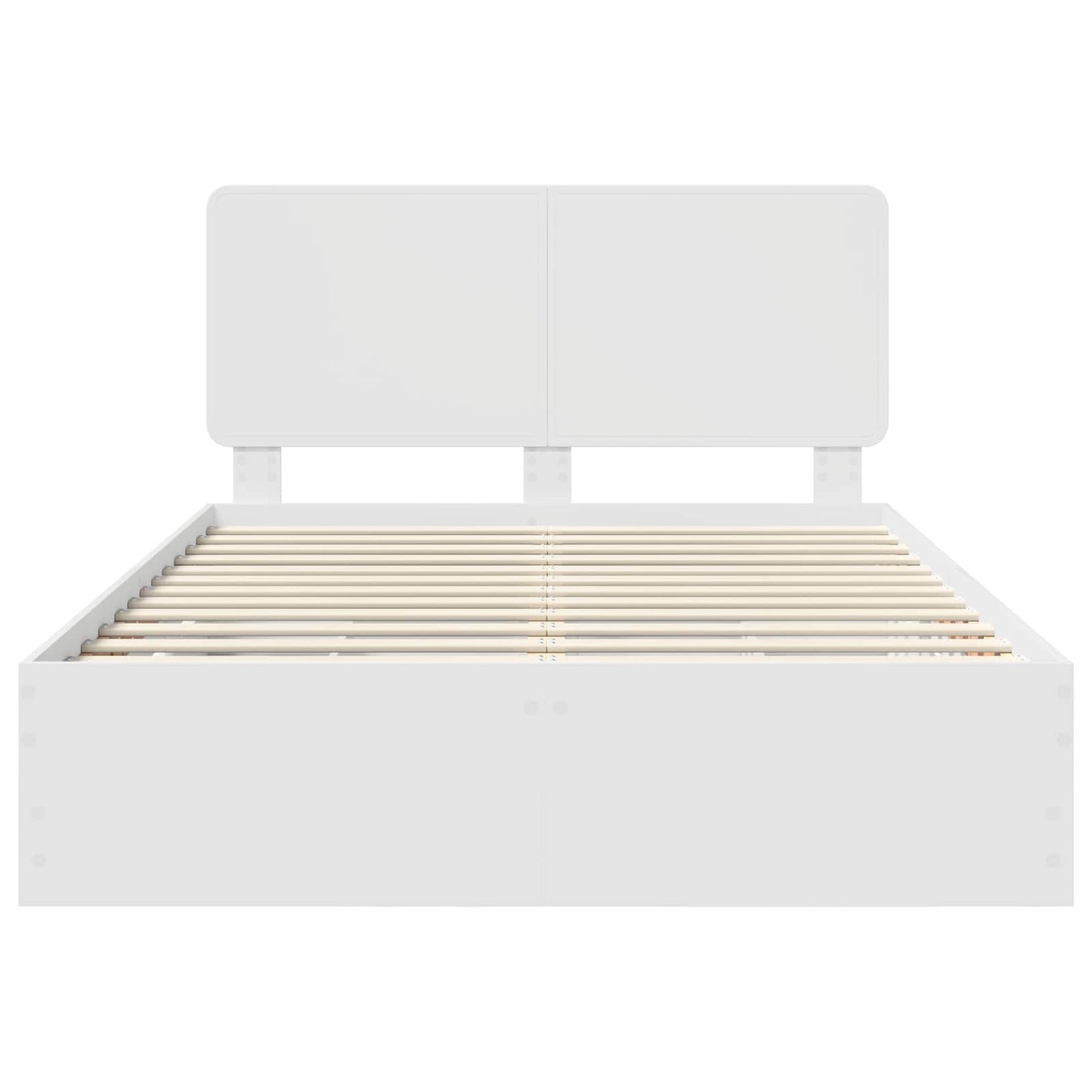 Bedframe met lade met opslag Wit 140 x 190 cm Ingenieurshout