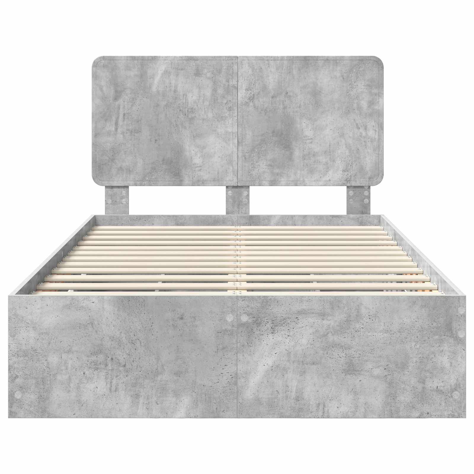 Bedframe met lade Beton Grijs 135 x 190 cm Ingenieurshout