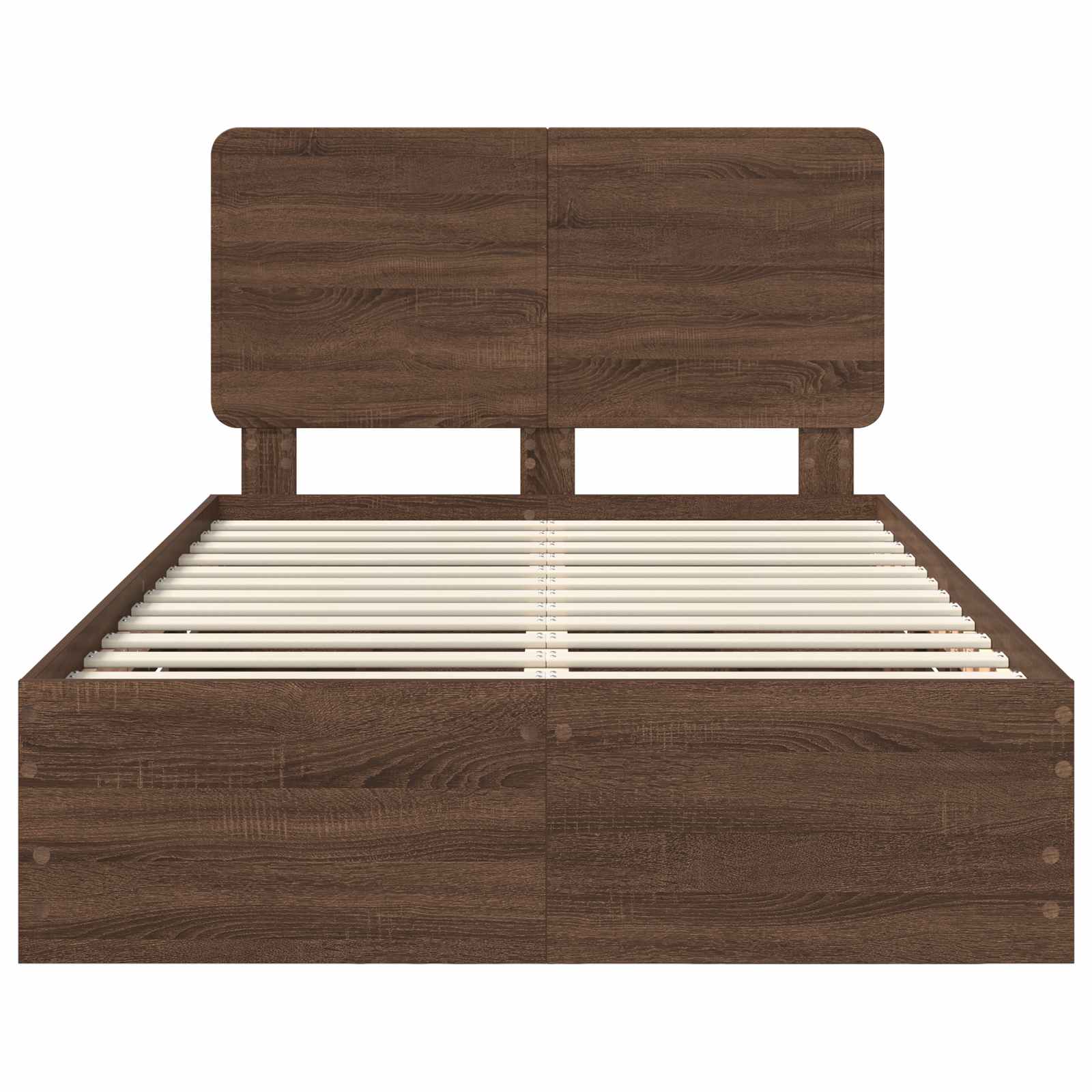 Bedframe met lade Bruin Eiken 135 x 190 cm Ingenieurshout