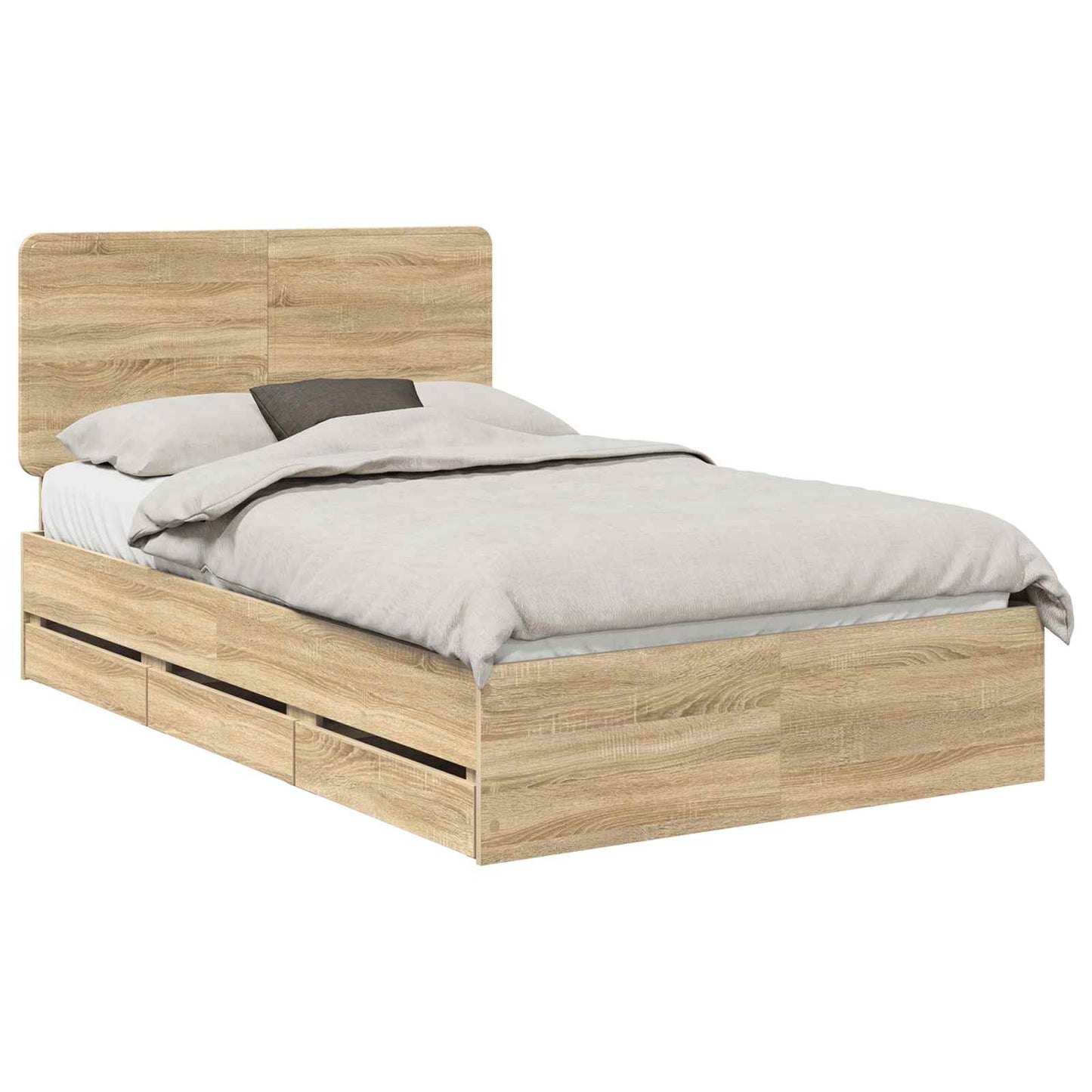 Bedframe met lade Sonoma Eiken 120 x 200 cm Ingenieurshout