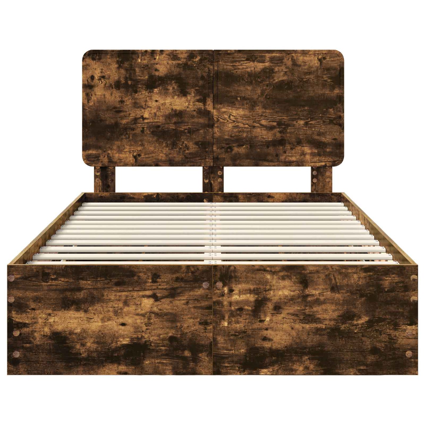 Bedframe met lade Gerookt eiken 120 x 200 cm Ingenieurshout
