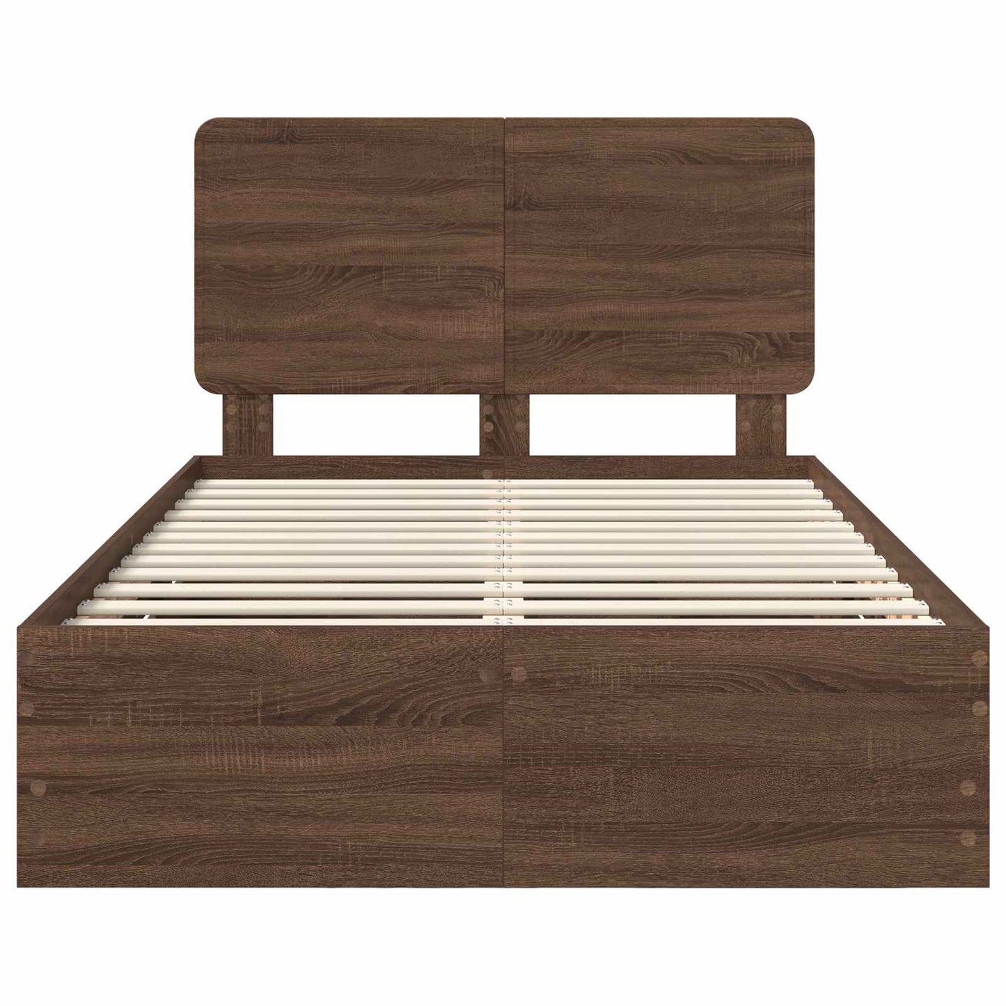 Bedframe met lade Bruin Eiken 120 x 190 cm Ingenieurshout