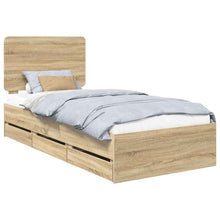 Bedframe met lade Sonoma Eiken 90 x 200 cm Ingenieurshout
