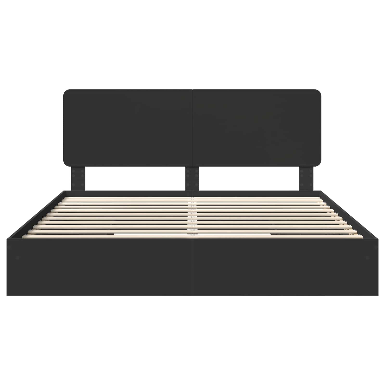 Bedframe met lade met opslag Zwart 200 x 200 cm Bewerkt hout