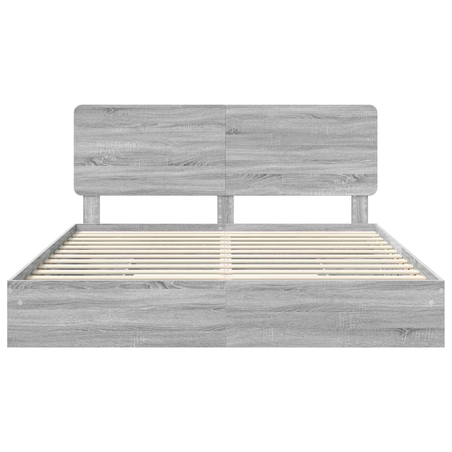 Bedframe met lade Grijs Sonoma 180 x 200 cm Bewerkt hout