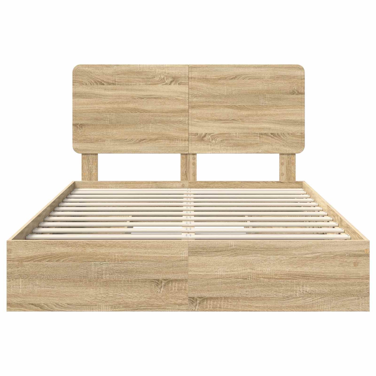 Opslag bed met lade Sonoma Eiken 140 x 200 cm Bewerkt hout