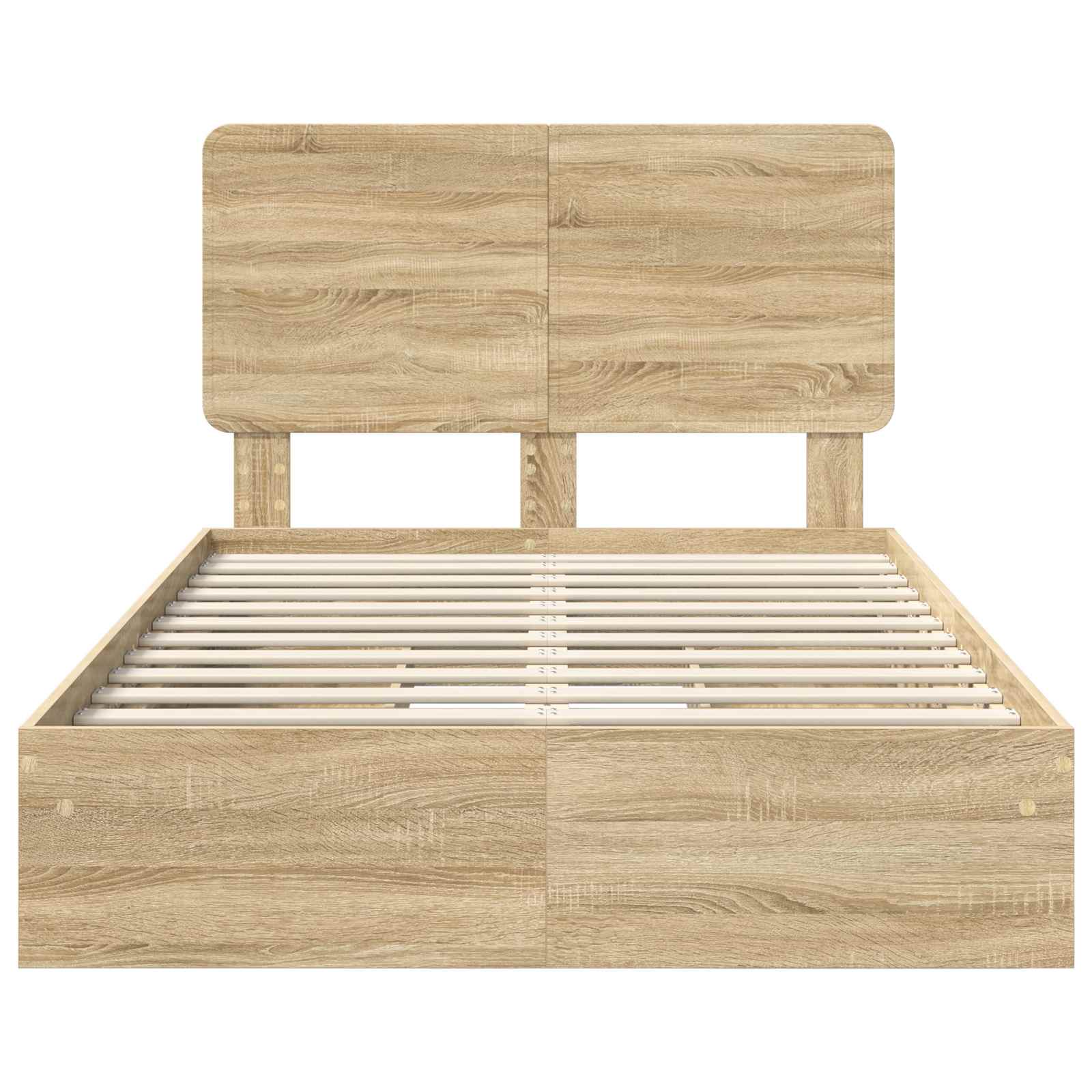 Opslag bed met lade Sonoma Eiken 120 x 200 cm Bewerkt hout