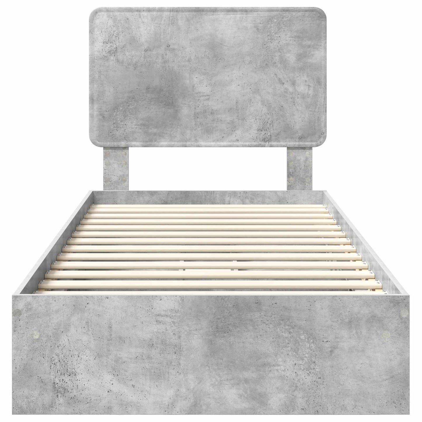 Bedframe met lade Beton Grijs 90 x 190 cm Bewerkt hout