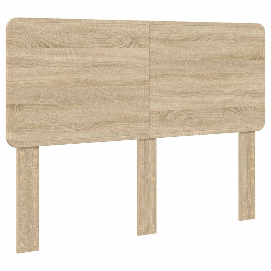 Bedframe met hoofdeinde Sonoma Eiken 150 x 200 cm Bewerkt hout