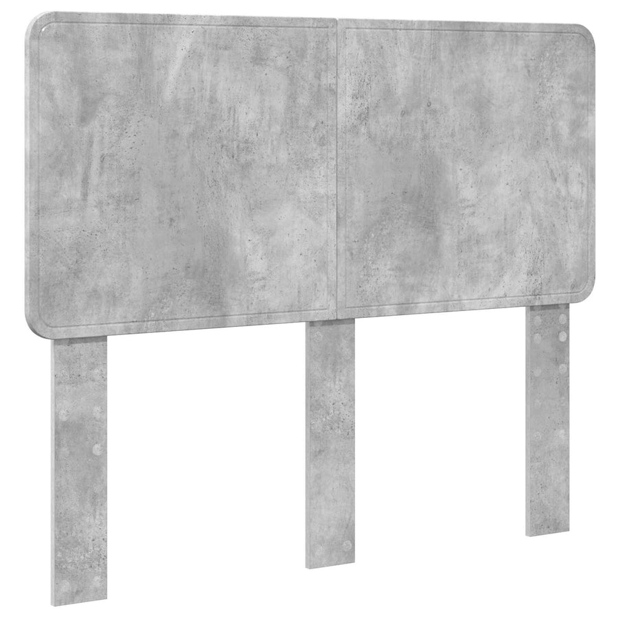 Bedframe met hoofdeinde Beton Grijs 120 x 200 cm Bewerkt hout