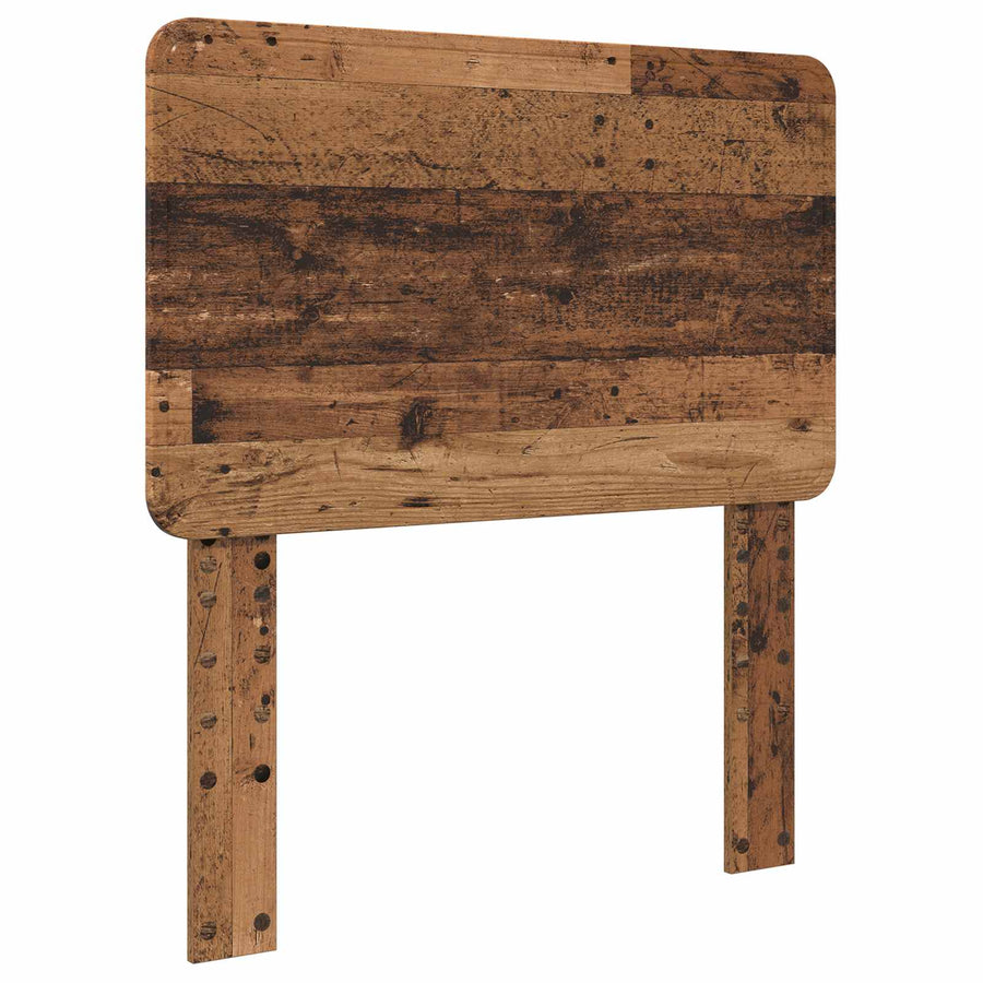 Bedframe met hoofdeinde Oudhout 90 x 200 cm Bewerkt hout
