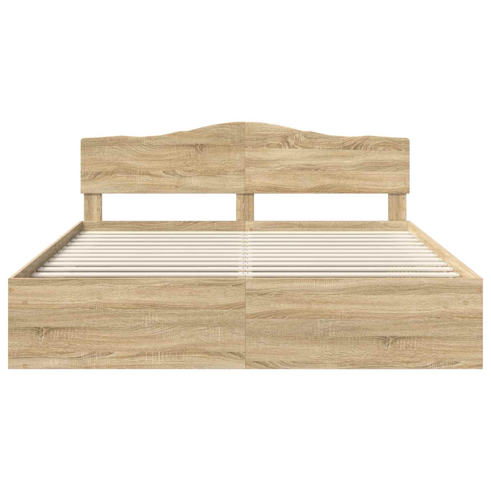 Bedframe met hoofdeinde Sonoma 200 x 200 cm Massief grenenhout