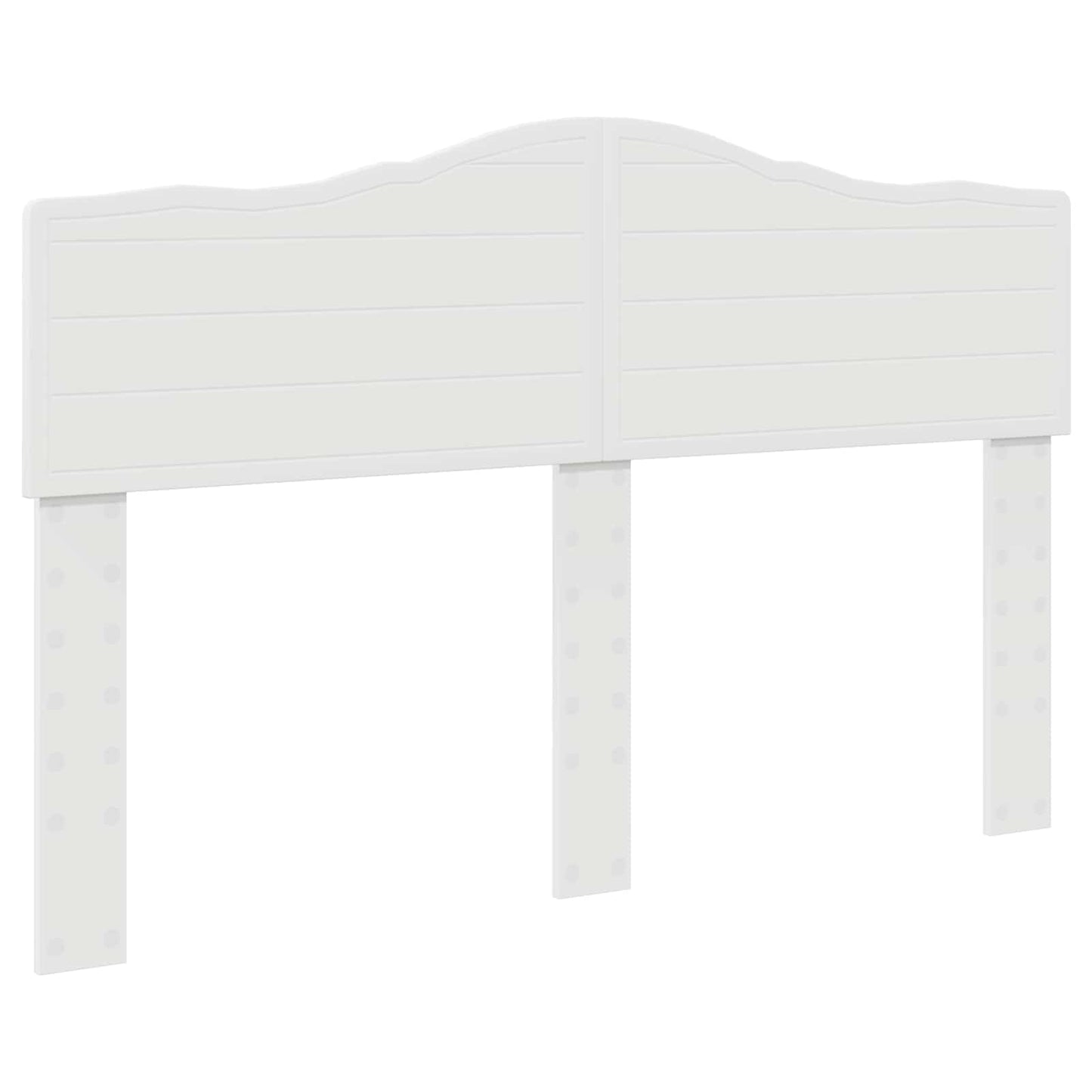 Bedframe met hoofdeinde Wit 150 x 200 cm Massief grenenhout
