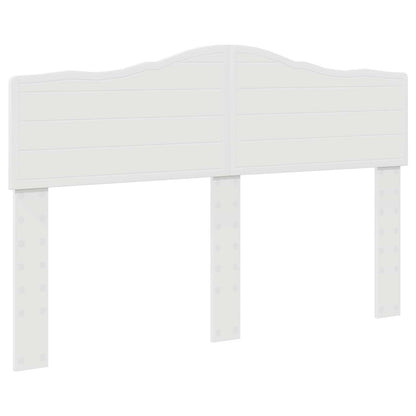 Bedframe met hoofdeinde Wit 150 x 200 cm Massief grenenhout