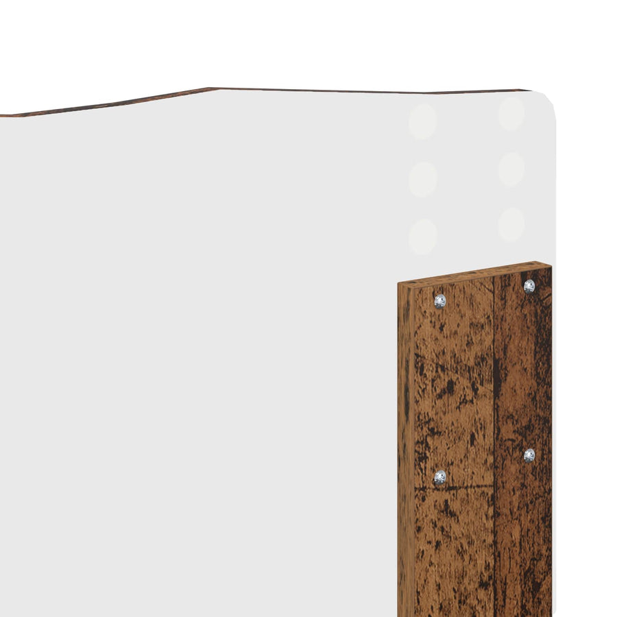Bedframe met hoofdeinde Oudhout 150 x 200 cm Massief grenenhout