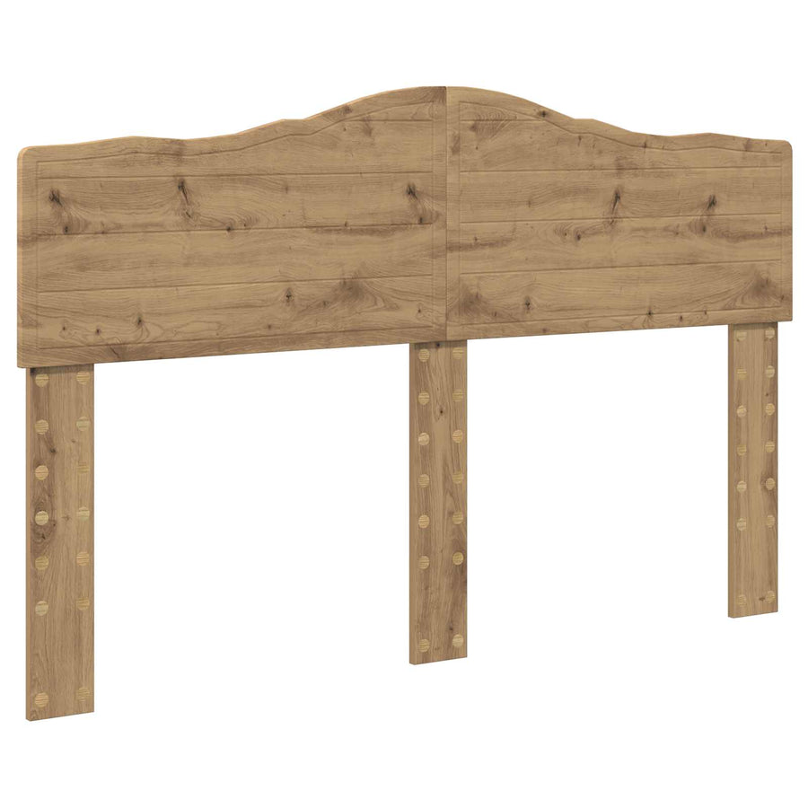 Bedframe Ambachtelijk Eiken Massief Grenenhout Artisanaal Eikenkleurig 140 x 190 cm