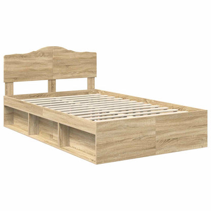 Bedframe Sonoma Eiken 135 x 190 cm Massief grenenhout