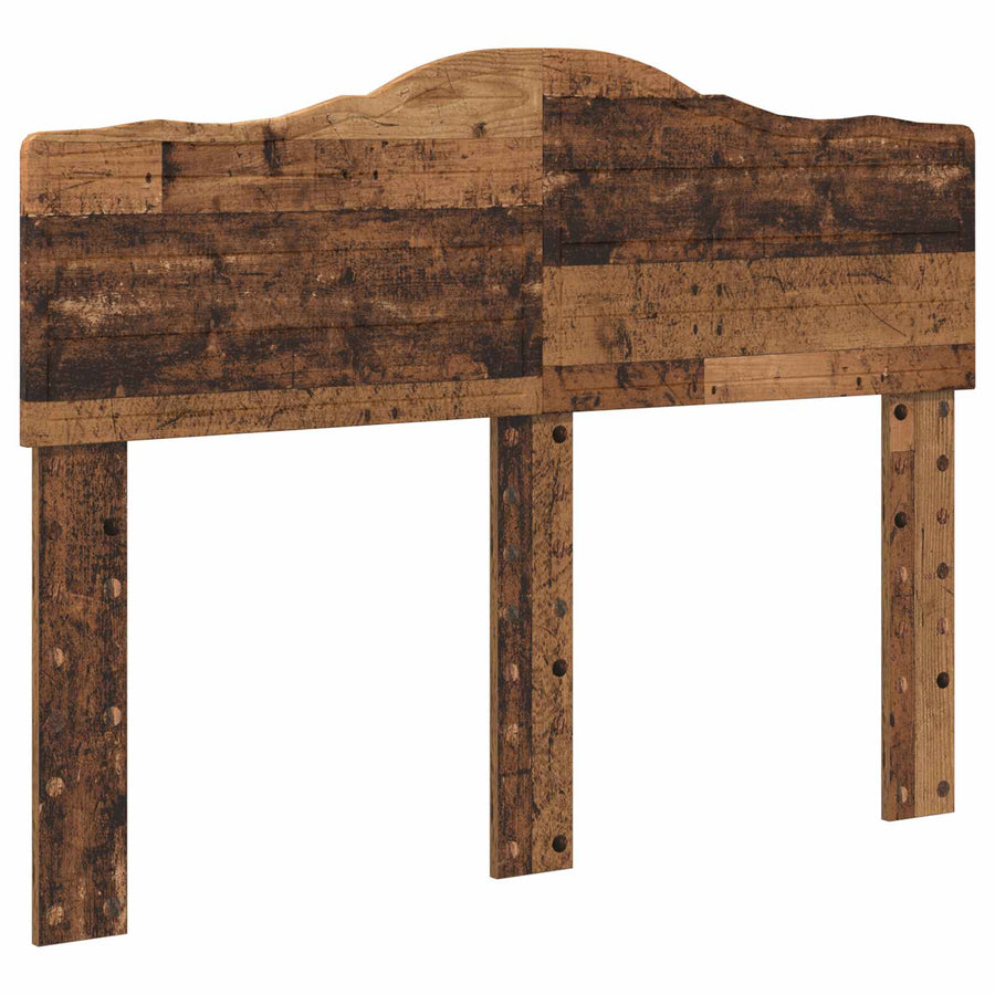 Bedframe met hoofdeinde Oudhout 135 x 190 cm Massief grenenhout