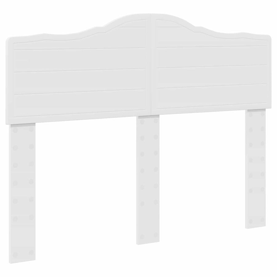 Bedframe met hoofdeinde Wit 120 x 190 cm Massief grenenhout