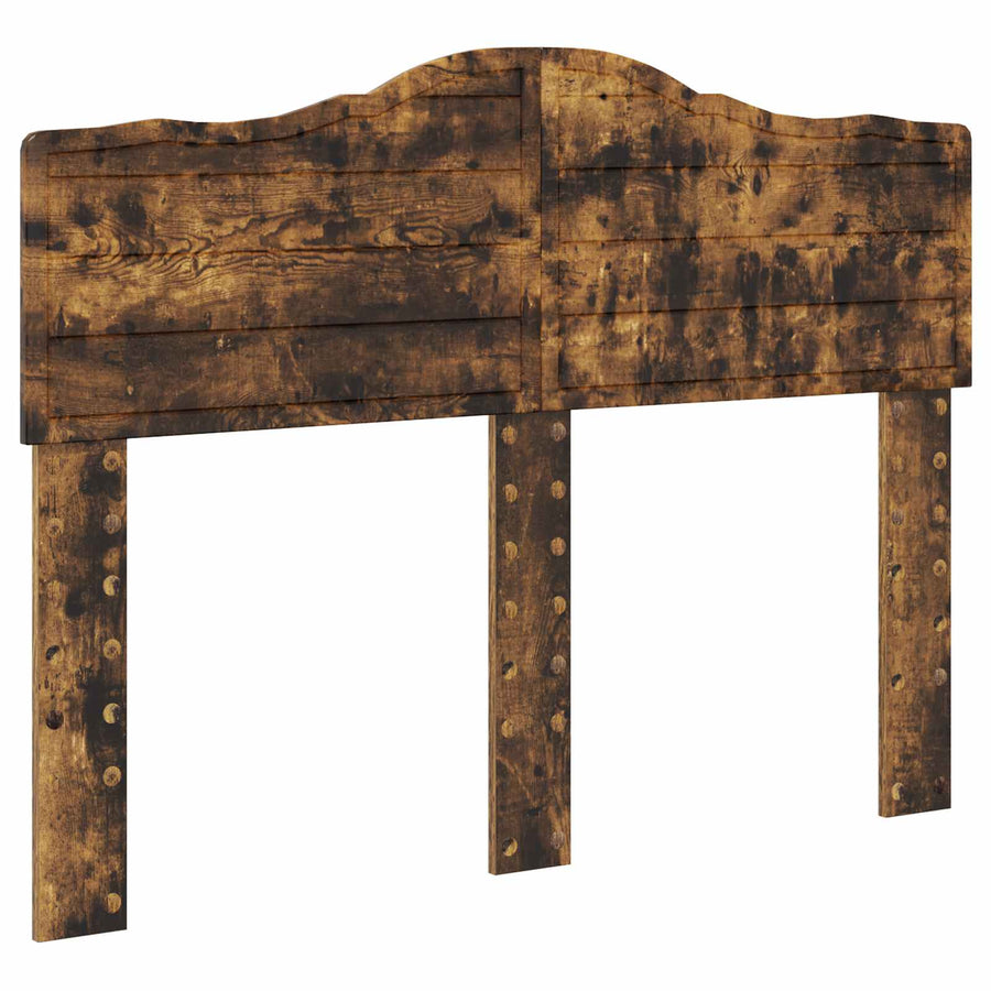 Bedframe Gerookt eiken 120 x 190 cm Massief grenenhout
