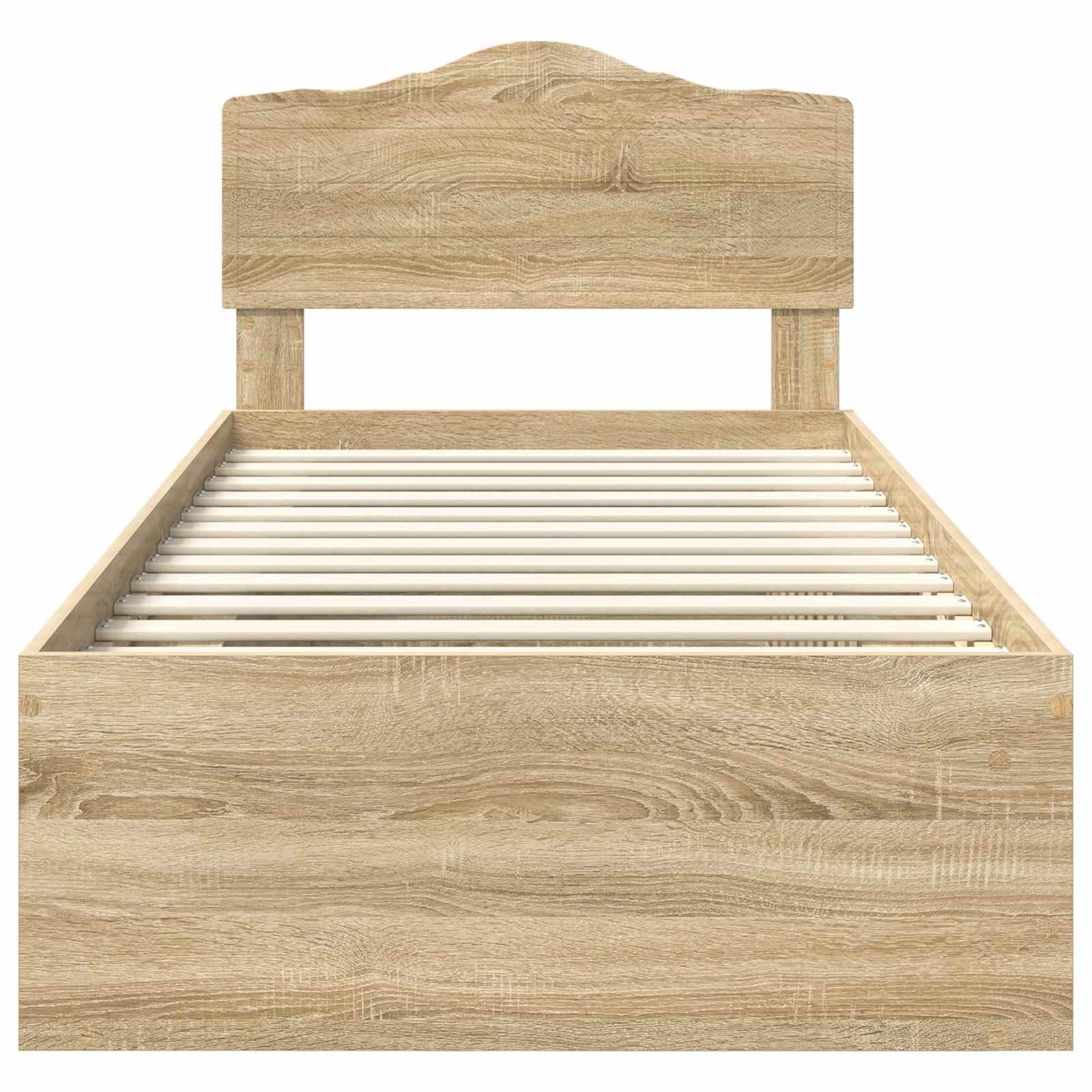 Bedframe met hoofdeinde Sonoma 90 x 190 cm Massief grenenhout