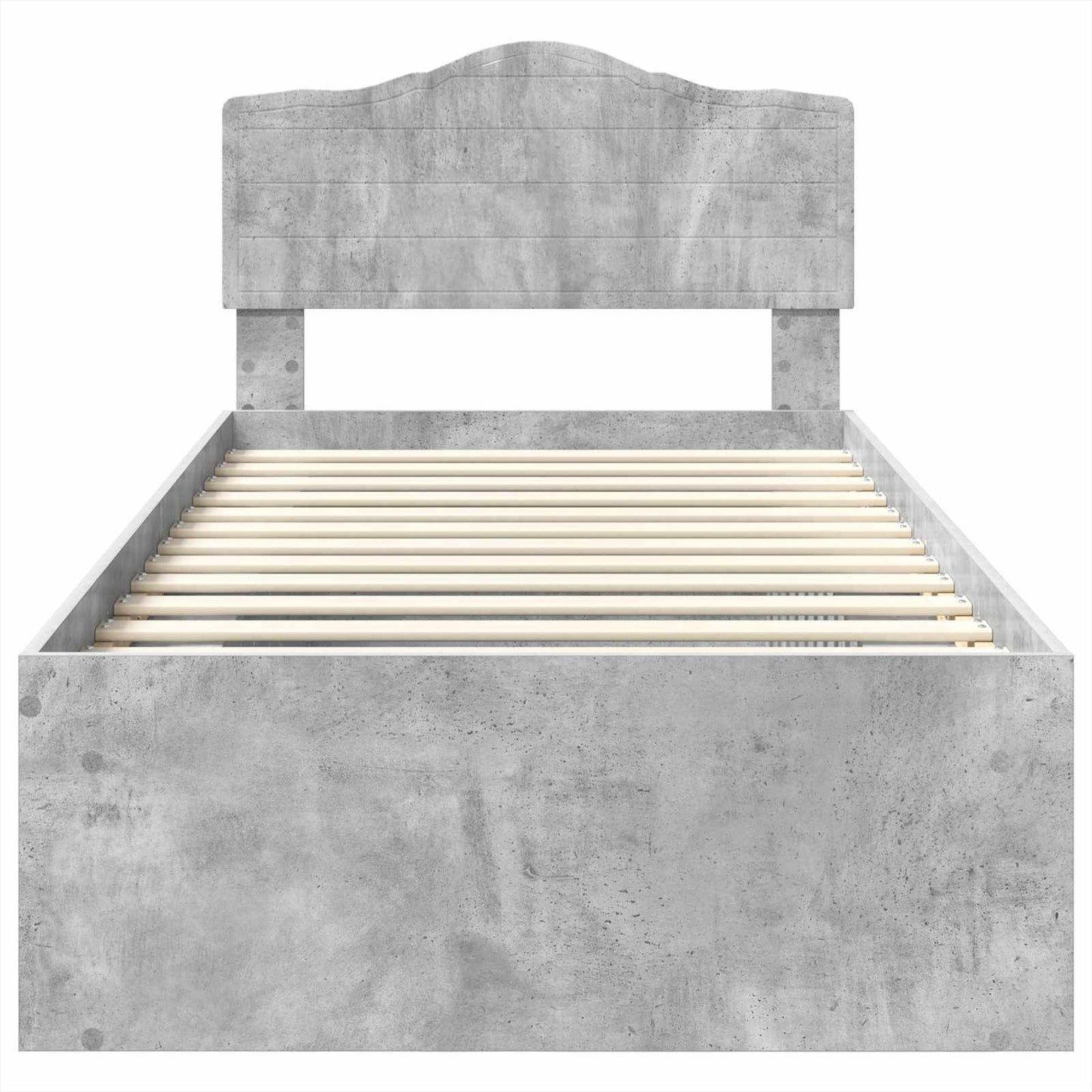 Bedframe Concerte Grijs 90 x 190 cm Massief grenenhout