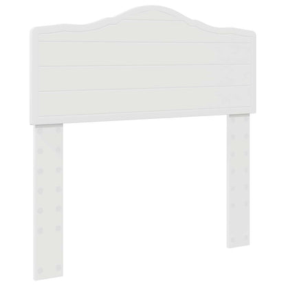 Bedframe met hoofdeinde Wit 75 x 190 cm Massief grenenhout