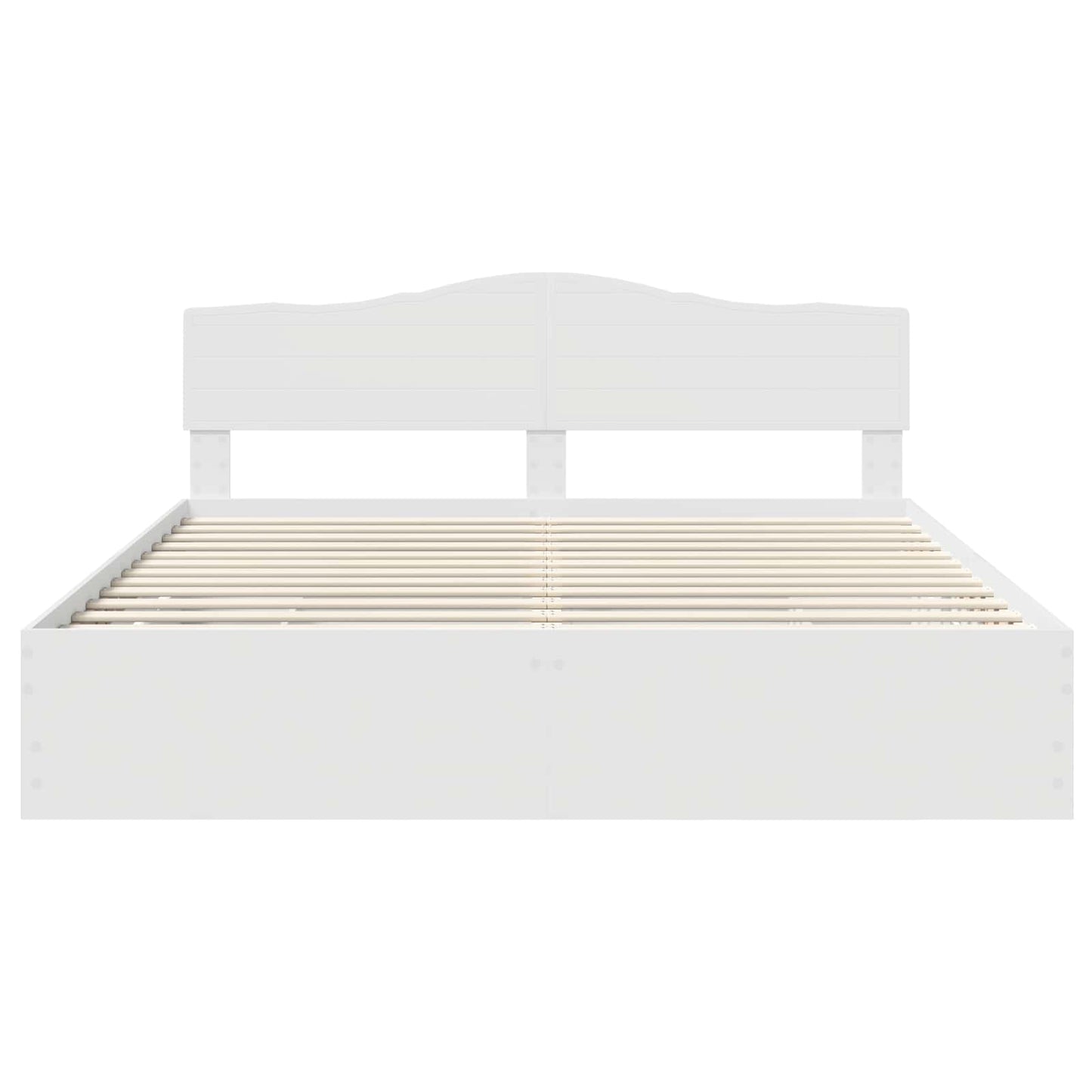 Bedframe met lade met opslag Wit 200 x 200 cm Ingenieurshout