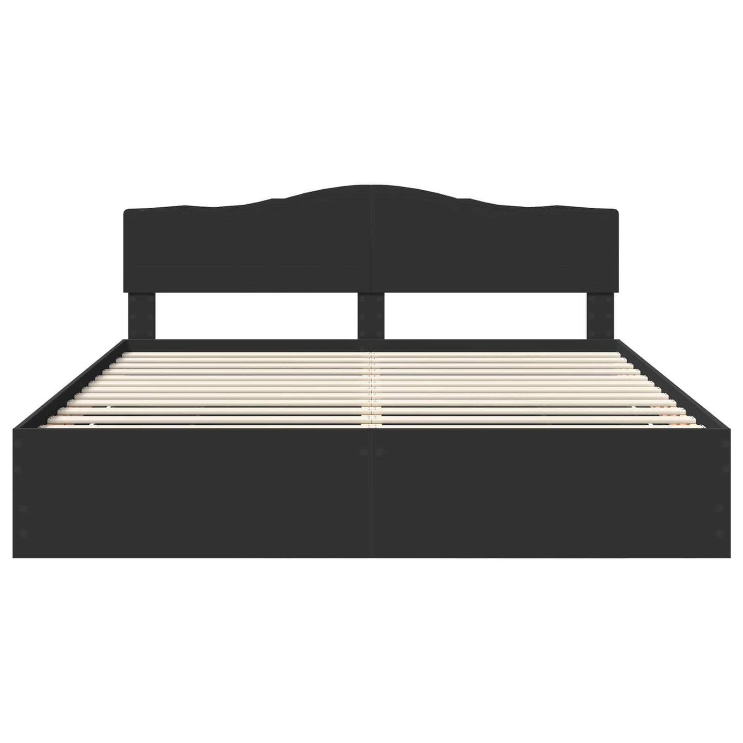 Bedframe met lade met opslag Zwart 200 x 200 cm Ingenieurshout