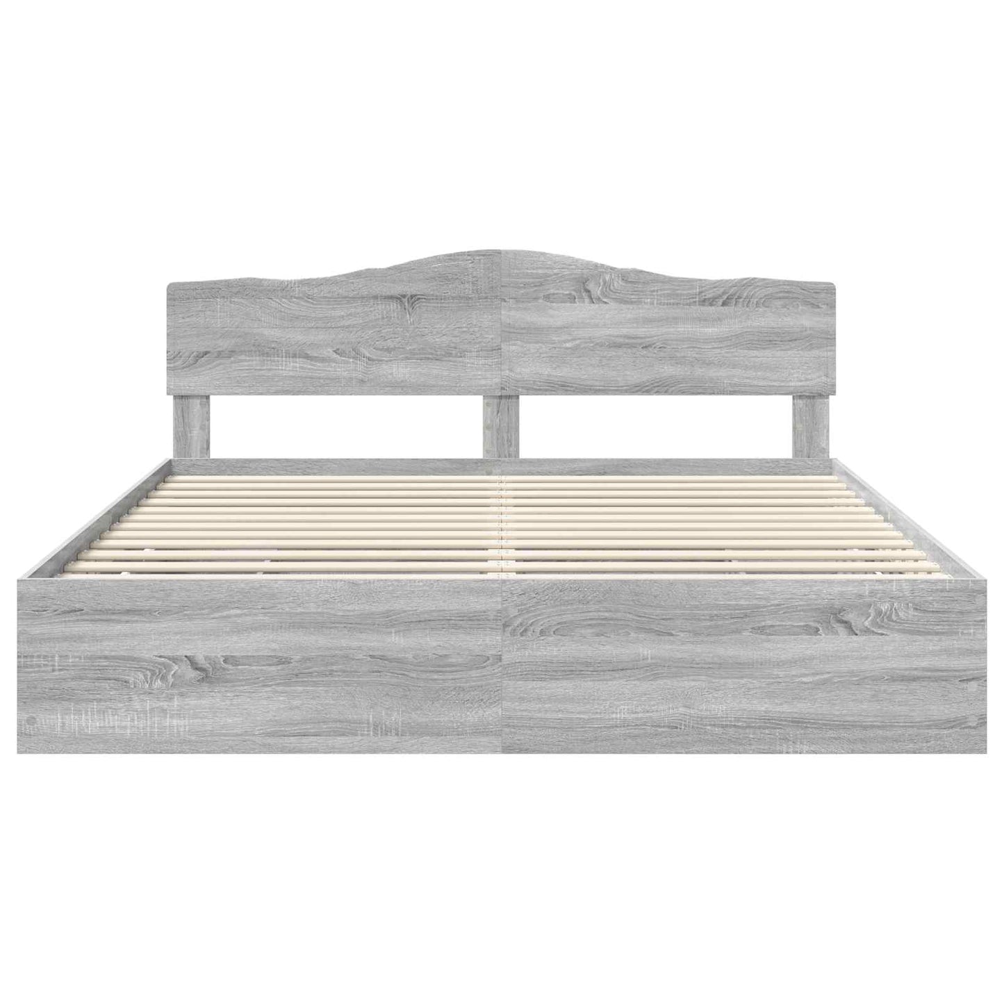 Bedframe met lade Grijs Sonoma 200 x 200 cm Ingenieurshout