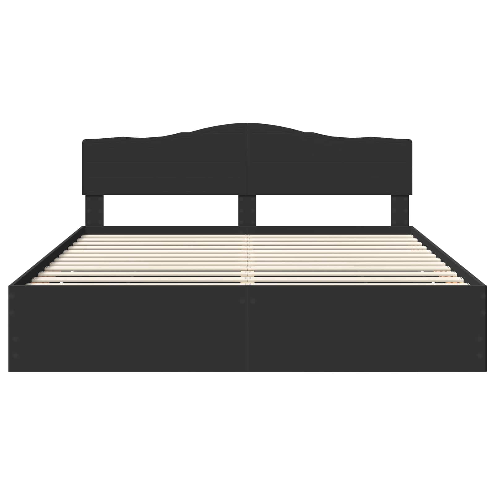 Bedframe met lade met opslag Zwart 180 x 200 cm Ingenieurshout