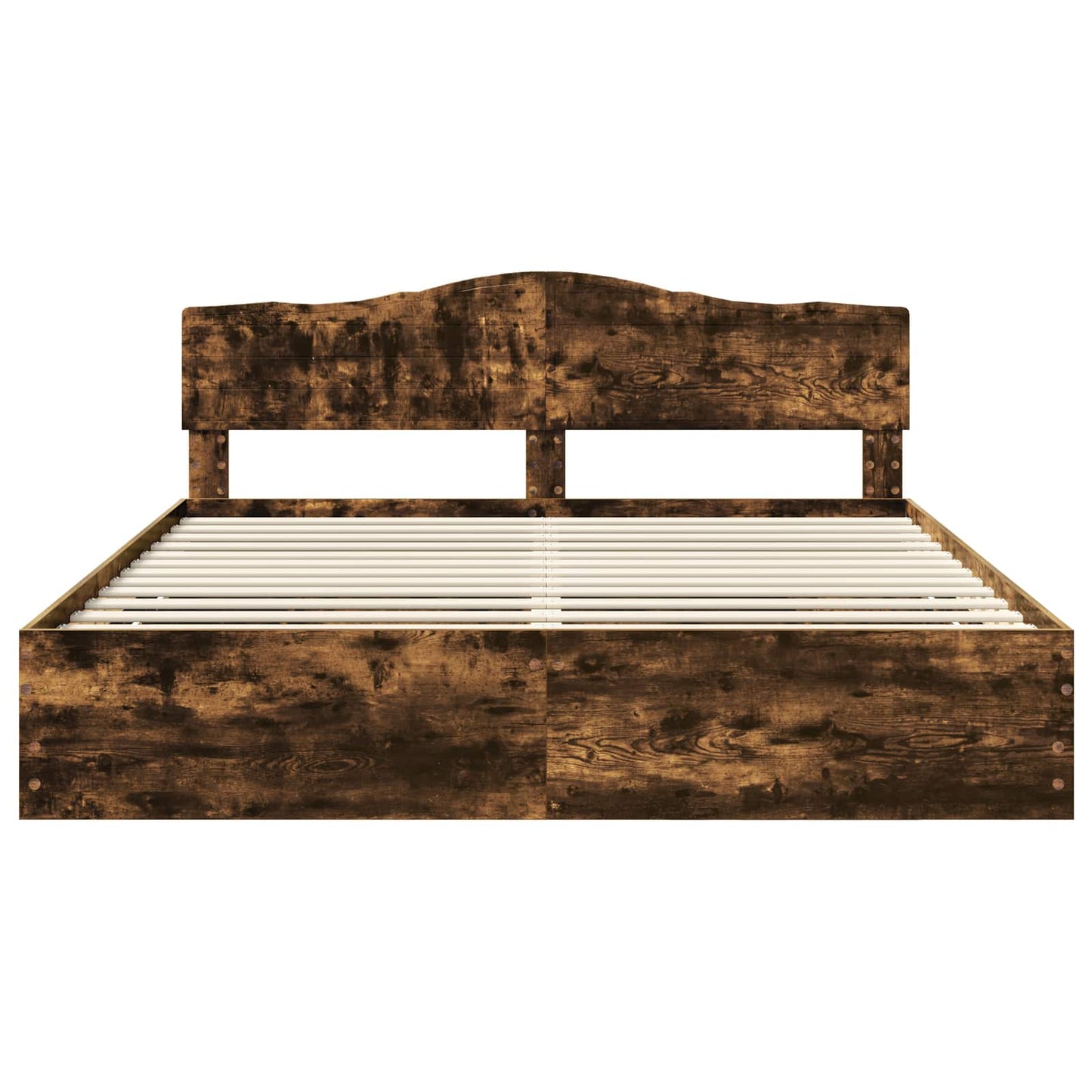 Bedframe met lade Gerookt eiken 180 x 200 cm Ingenieurshout