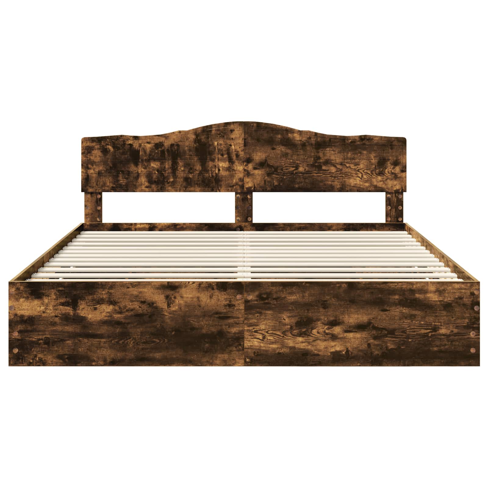 Bedframe met lade Gerookt eiken 180 x 200 cm Ingenieurshout