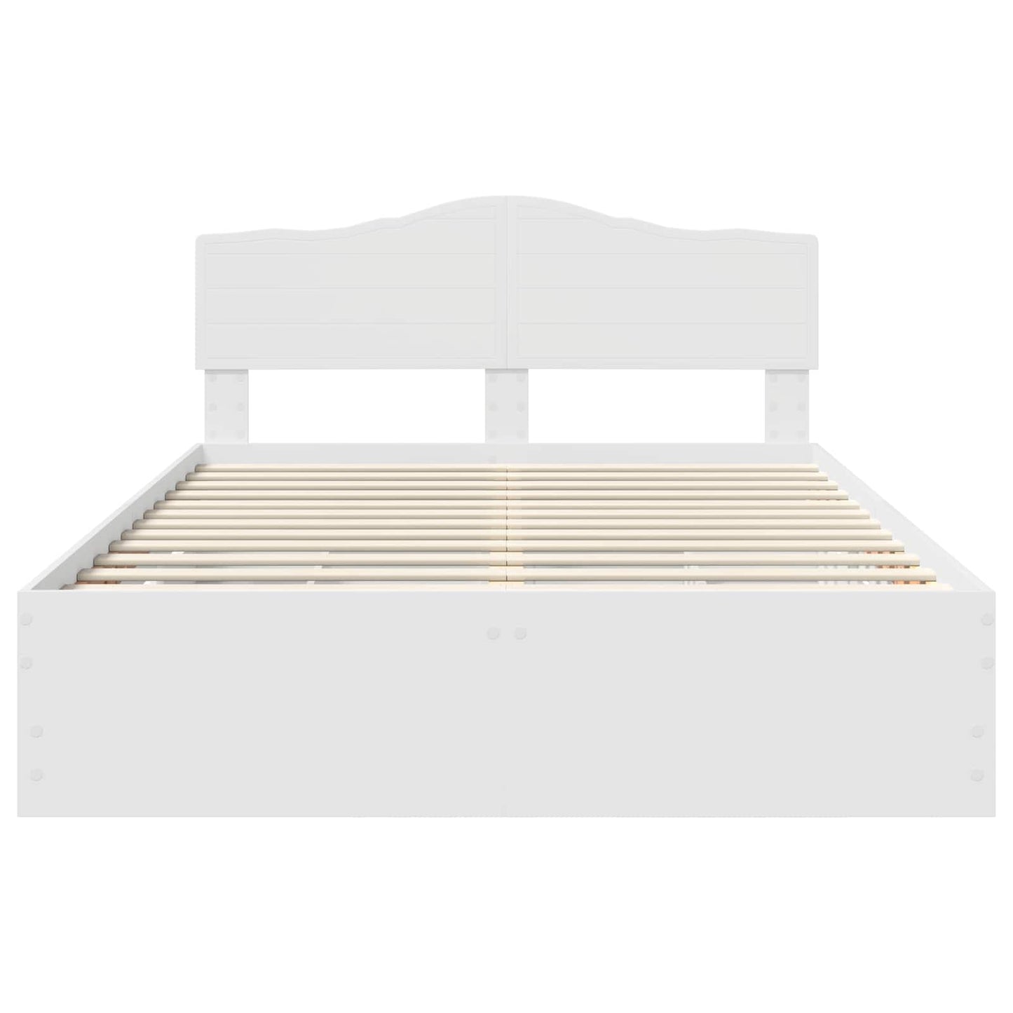Bedframe met lade met opslag Wit 160 x 200 cm Ingenieurshout