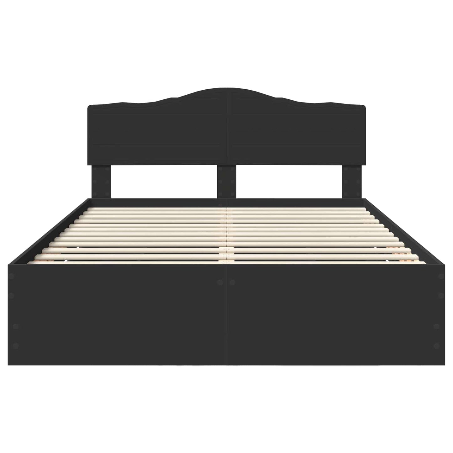 Bedframe met lade met opslag Zwart 160 x 200 cm Ingenieurshout