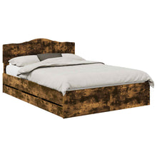 Bedframe met lade Gerookt eiken 160 x 200 cm Ingenieurshout