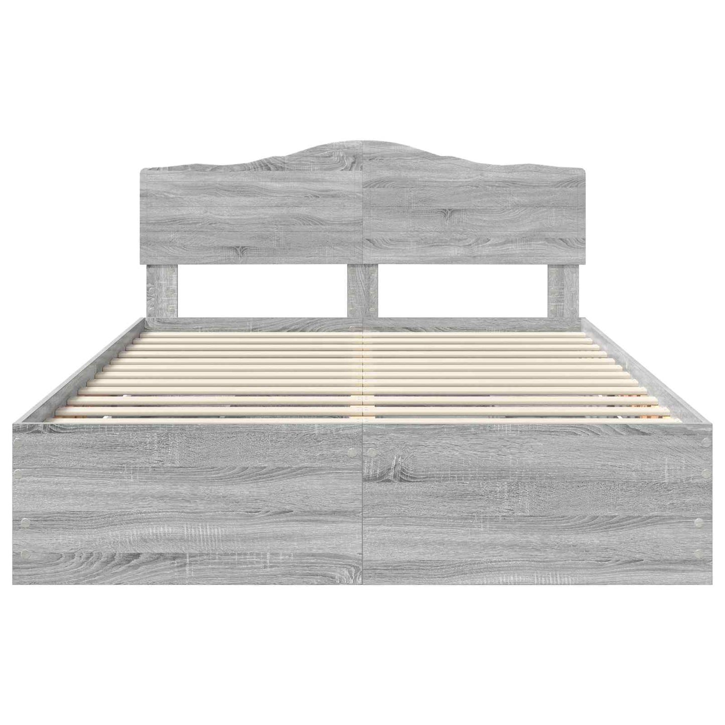 Bedframe met lade Grijs Sonoma 160 x 200 cm Ingenieurshout