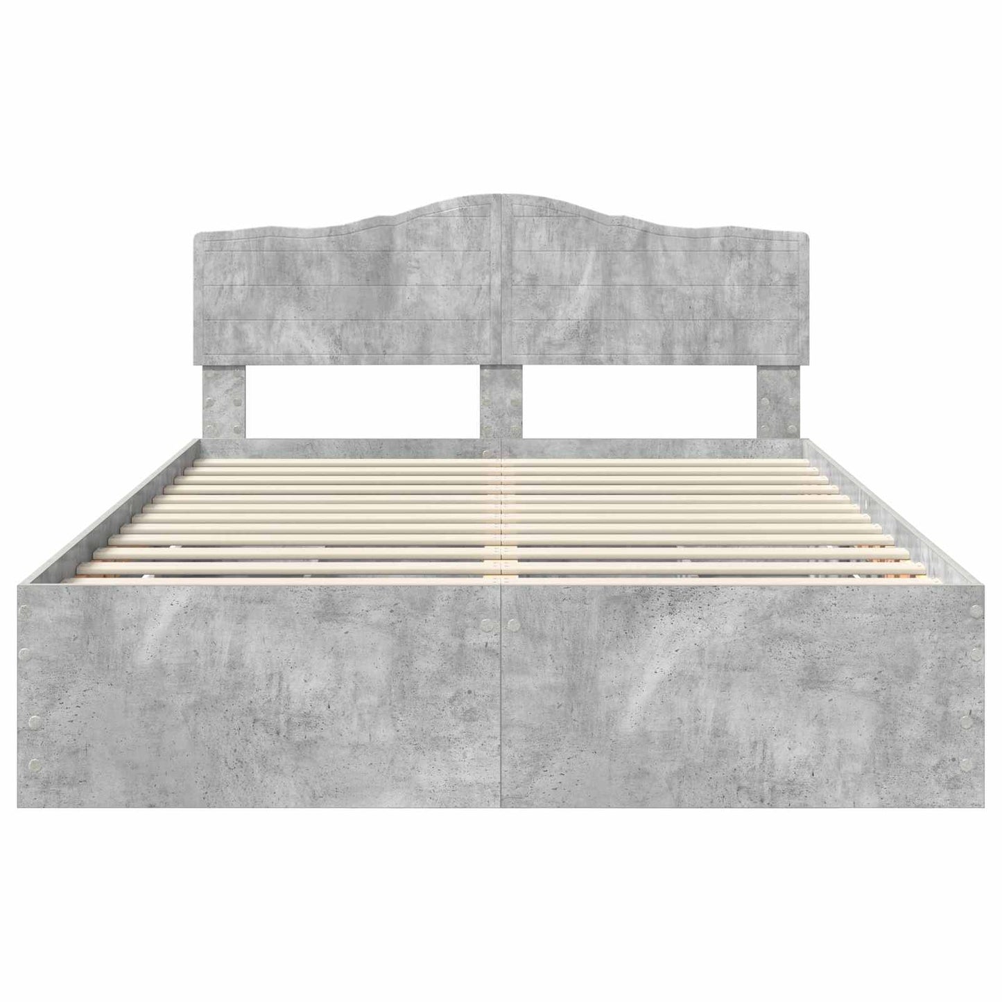 Bedframe met lade Beton Grijs 140 x 200 cm Ingenieurshout