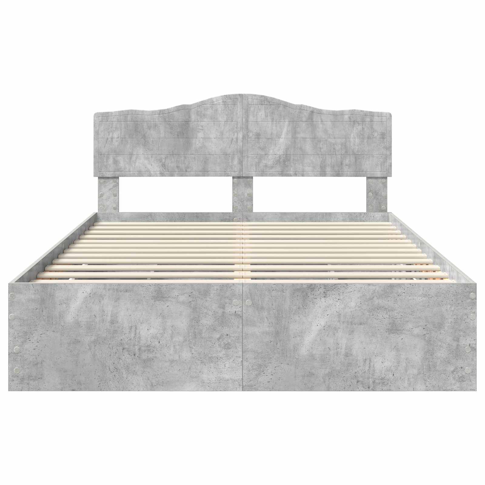 Bedframe met lade Beton Grijs 140 x 200 cm Ingenieurshout