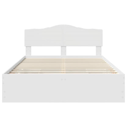 Bedframe met lade met opslag Wit 140 x 190 cm Ingenieurshout