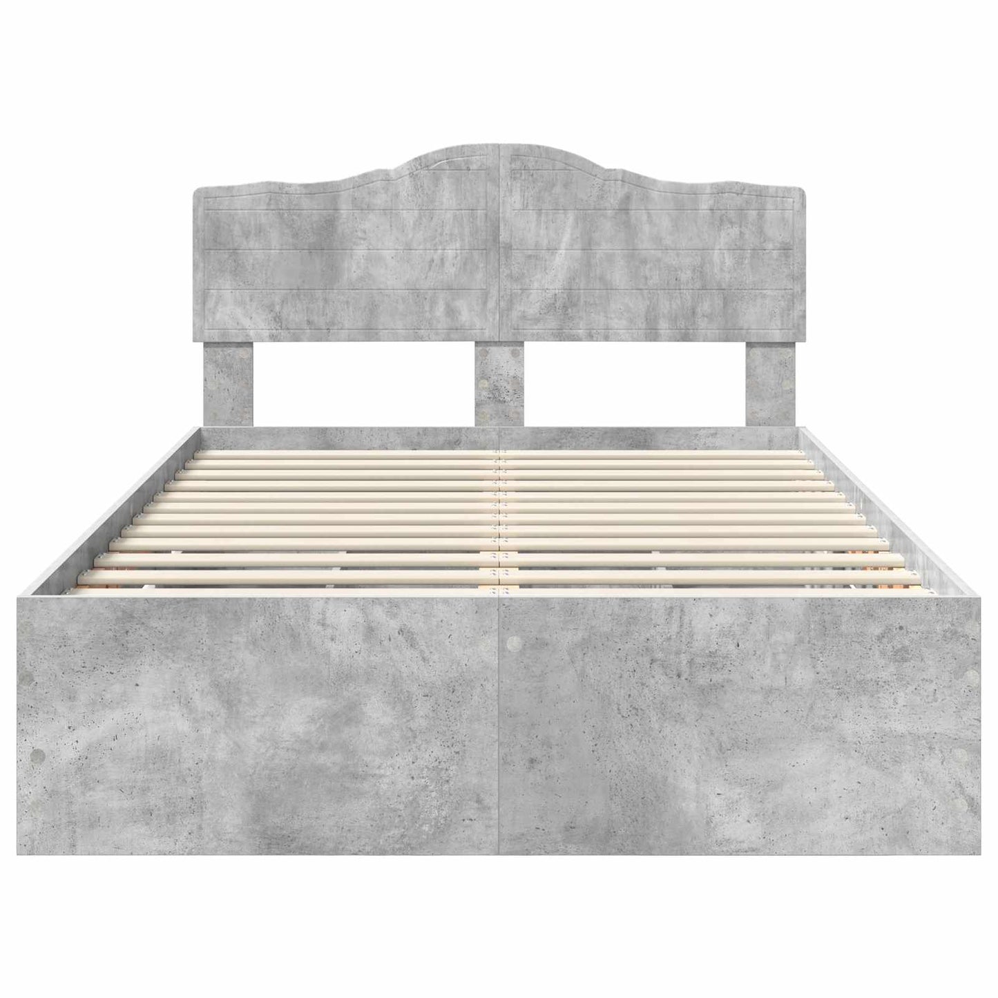 Bedframe met lade Beton Grijs 135 x 190 cm Ingenieurshout