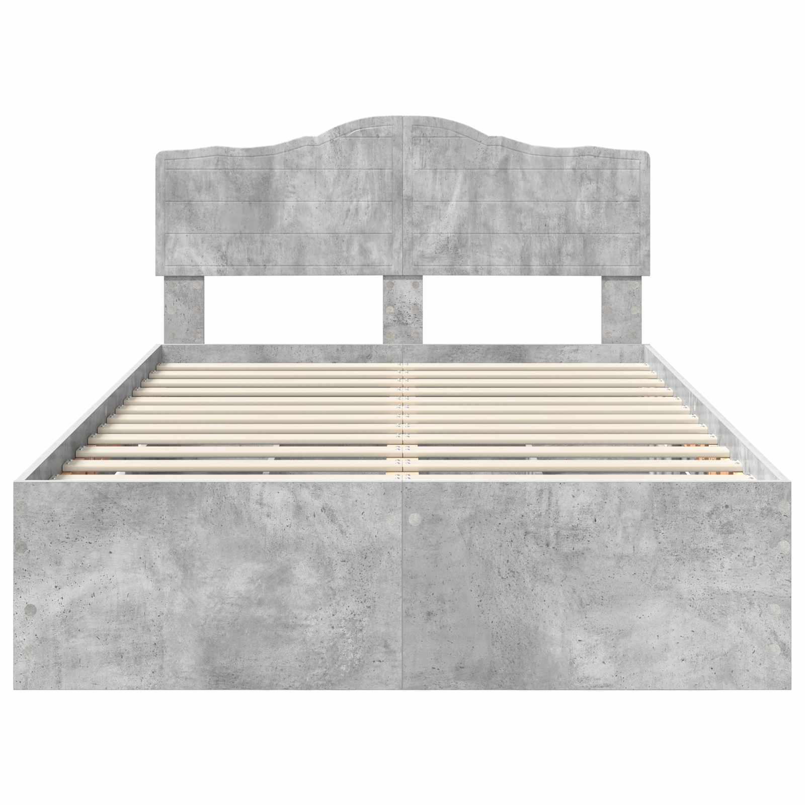 Bedframe met lade Beton Grijs 135 x 190 cm Ingenieurshout