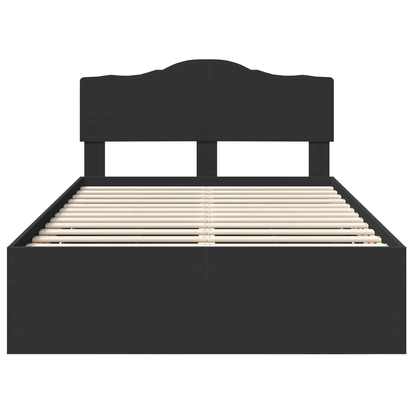 Bedframe met lade met opslag Zwart 120 x 200 cm Ingenieurshout