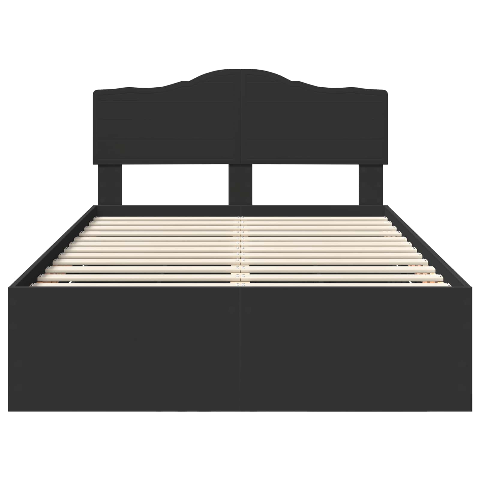 Bedframe met lade met opslag Zwart 120 x 200 cm Ingenieurshout