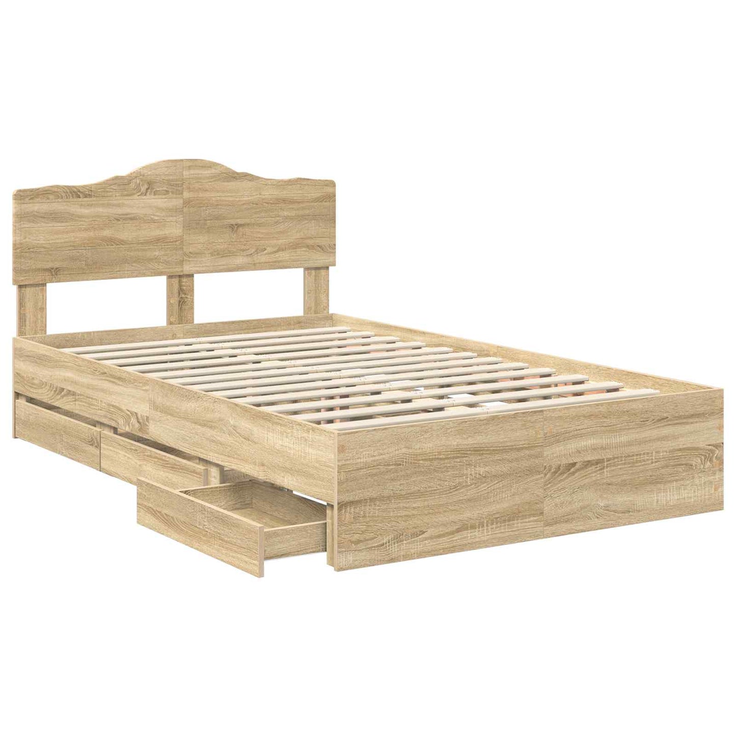 Bedframe met lade Sonoma Eiken 120 x 190 cm Ingenieurshout