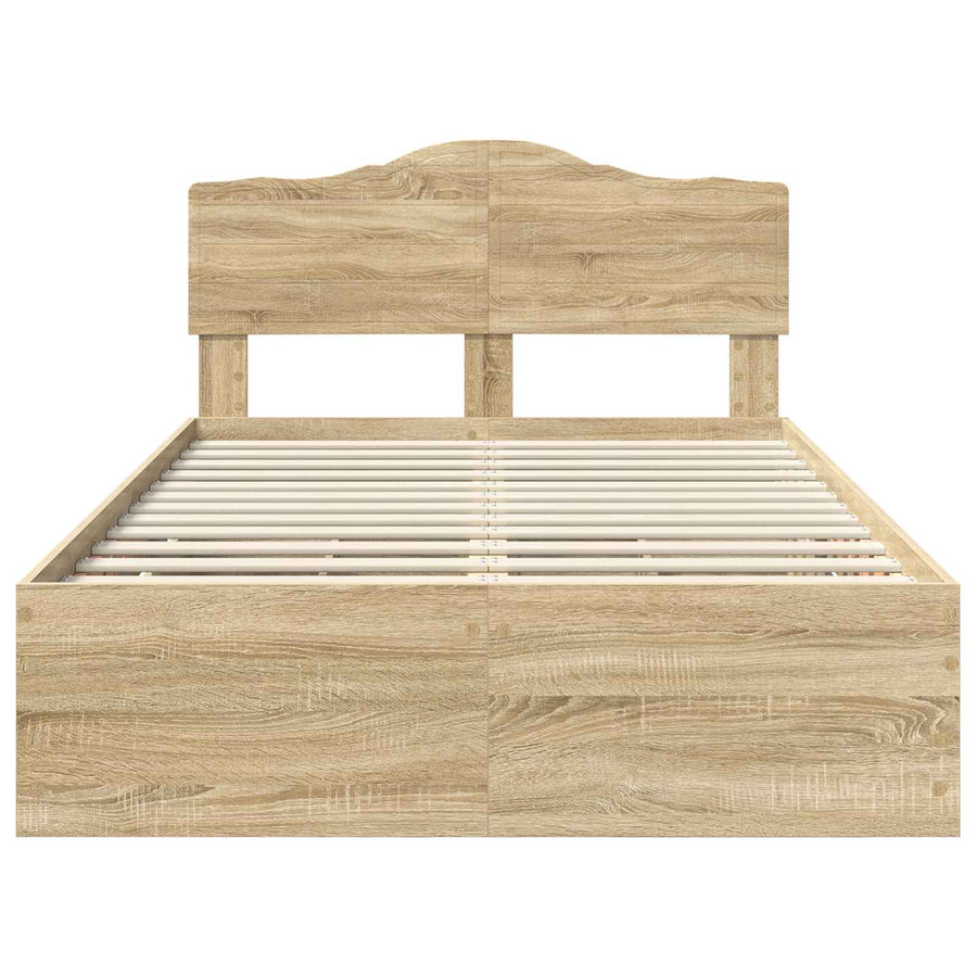 Bedframe met lade Sonoma Eiken 120 x 190 cm Ingenieurshout