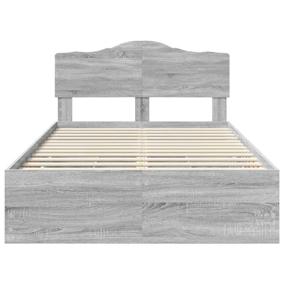 Bedframe met lade Grijs Sonoma 120 x 190 cm Ingenieurshout