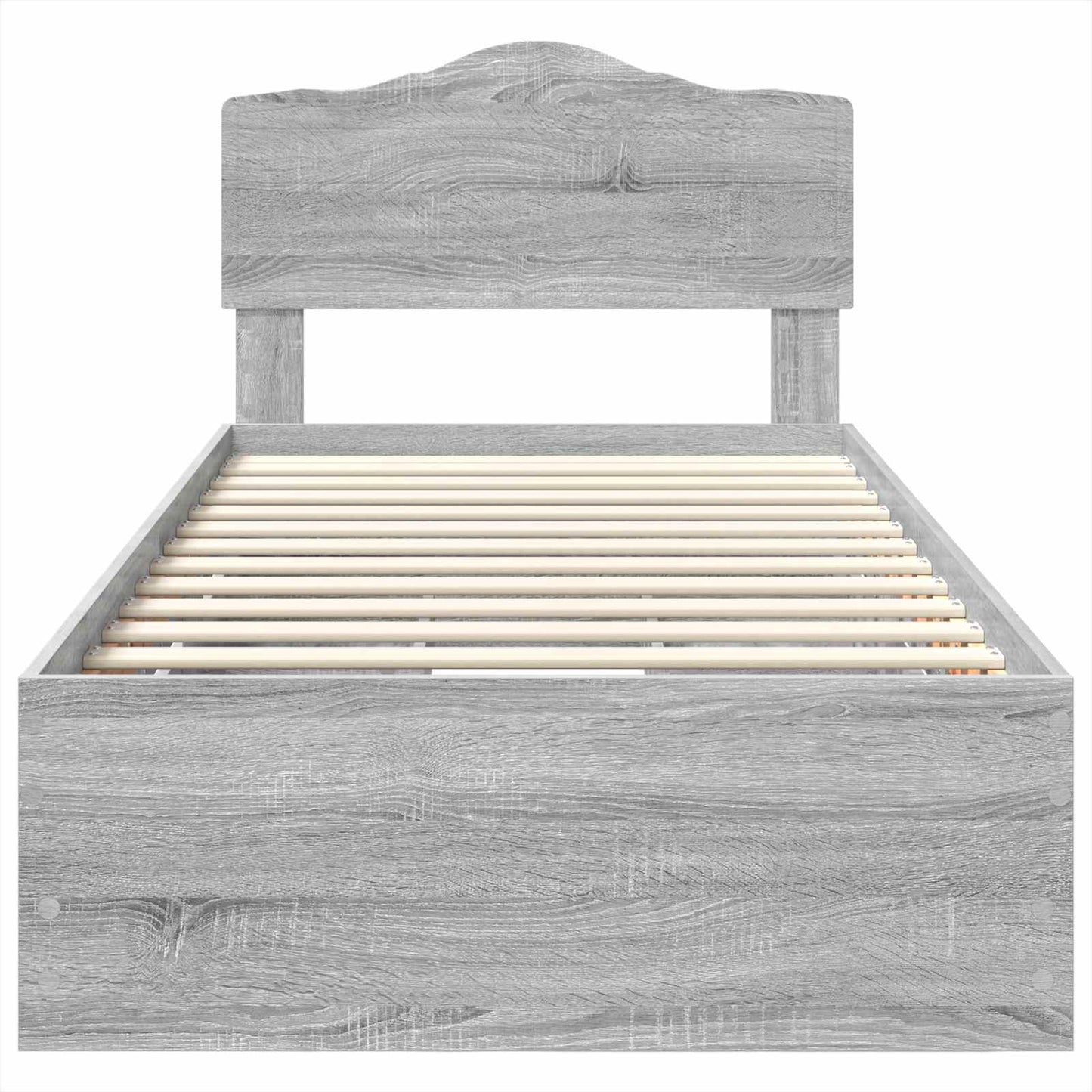 Bedframe met lade Grijs Sonoma 100 x 200 cm Ingenieurshout